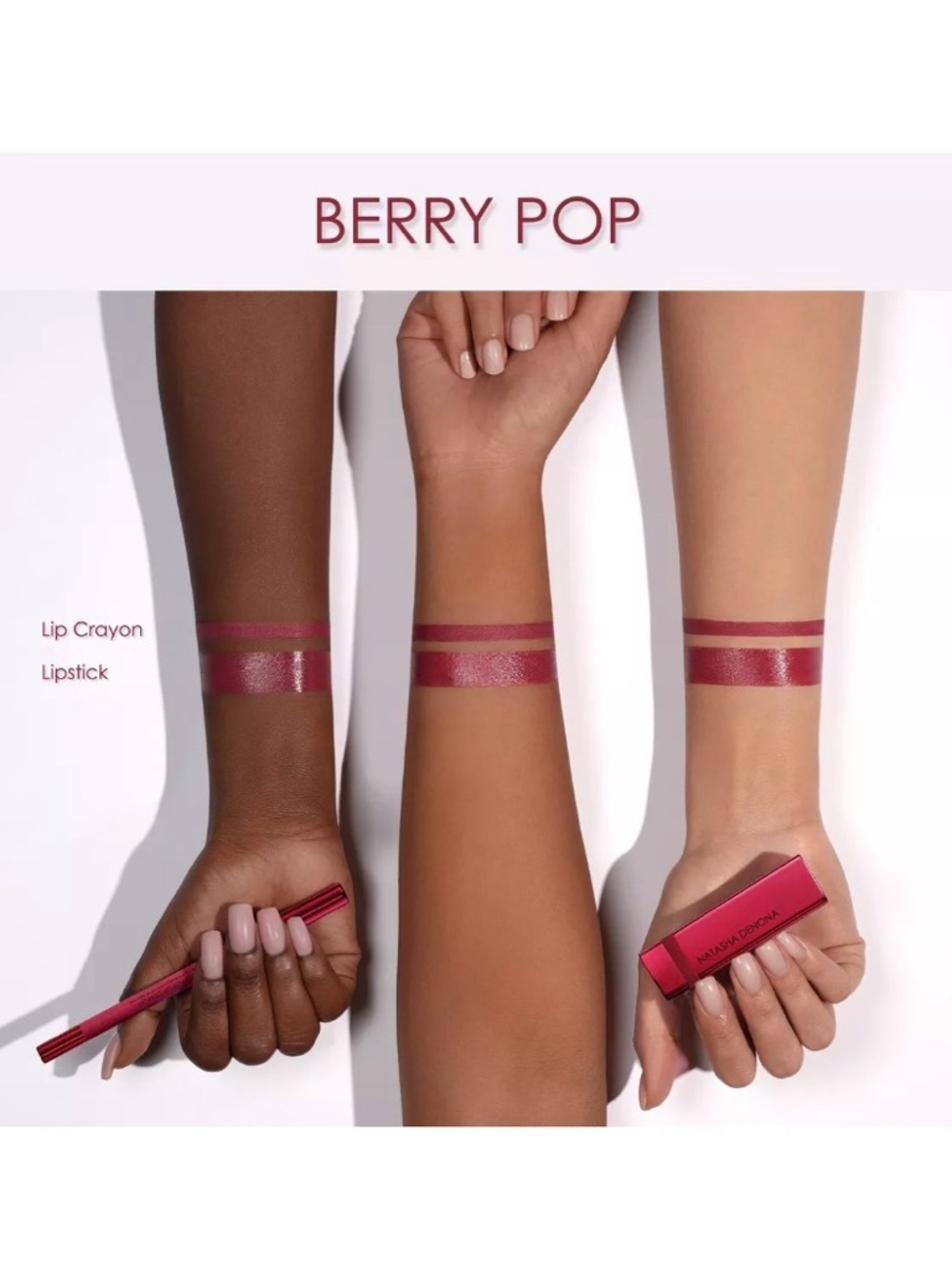 Natasha Denona|Berry Pop Voluptuous Creamy Lip Color|Berry Pop|NIB - Picture 3 of 8